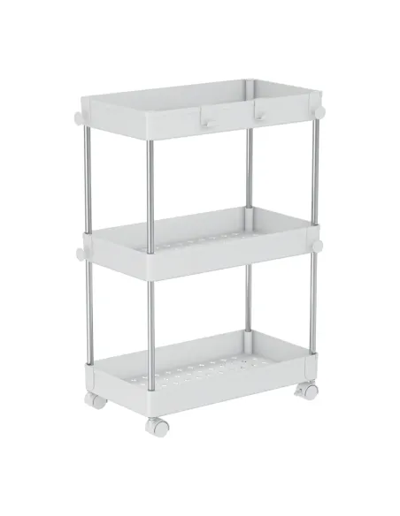 Etajeră ALIOL, mobilă, 40x22x60 cm, Plastic și Oțel | MobilaOK
