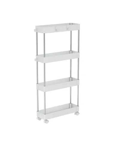 Etajeră ALIOL TIP 2 pentru bucătărie/baie, 40x13x85 cm, Plastic/Oțel | MobilaOK