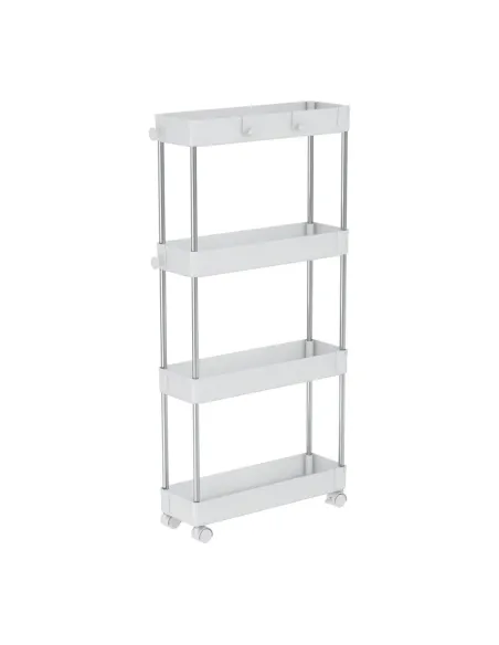 Etajeră ALIOL TIP 2 pentru bucătărie/baie, 40x13x85 cm, Plastic/Oțel | MobilaOK