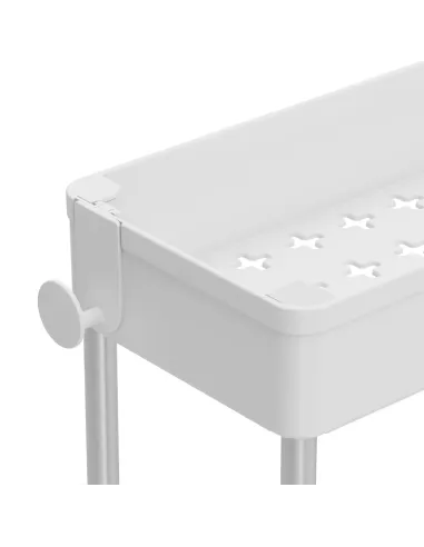 Etajeră ALIOL TIP 2 pentru bucătărie/baie, 40x13x85 cm, Plastic/Oțel | MobilaOK