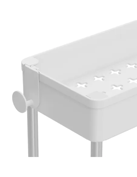 Etajeră ALIOL TIP 2 pentru bucătărie/baie, 40x13x85 cm, Plastic/Oțel | MobilaOK