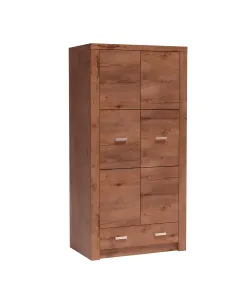 Dulap INFINITY I-01 pentru dormitor/hol, 96x192x58 cm, PAL melaminat frasin deschis | MobilaOK
