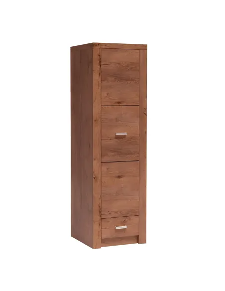 Dulap INFINITY I-02 pentru dormitor/hol, 56x192x58 cm, PAL melaminat frasin | MobilaOK