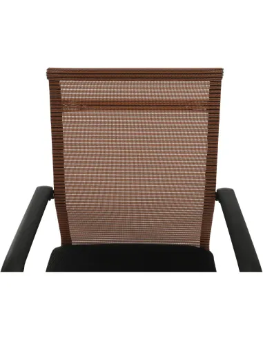 Scaun de ședință ESIN, birou/sala conferințe, 55x64x93 cm, plasă și metal | MobilaOK