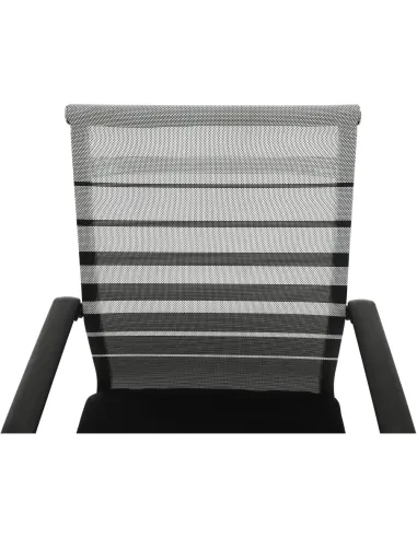 Scaun de ședință ESIN, birou/sala conferințe, 55x64x93 cm, Plasă/Metal | MobilaOK