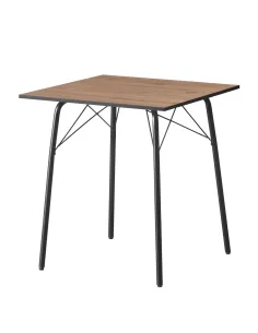 Masă dining NALAK, living/sufragerie, 70x70x75 cm, MDF/metal | MobilaOK