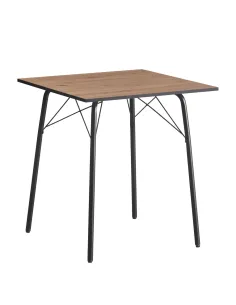 Masă dining NALAK, living/sufragerie, 70x70x75 cm, MDF/metal | MobilaOK 2