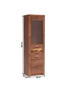 Vitrină INFINITY I-04, dormitor/hol, 56x192x42 cm, PAL melaminat | MobilaOK 2