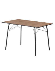 Masă Dining NALAK, sufragerie, 120x75x75 cm, MDF și metal | MobilaOK