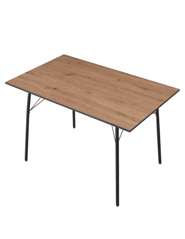 Masă Dining NALAK, sufragerie, 120x75x75 cm, MDF și metal | MobilaOK
