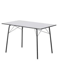 Masă NALAK, sufragerie/dining, 120x75x75 cm, MDF și metal | MobilaOK