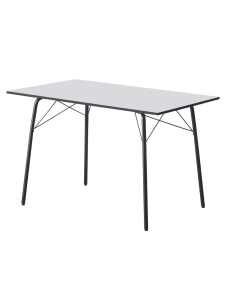 Masă NALAK, sufragerie/dining, 120x75x75 cm, MDF și metal | MobilaOK