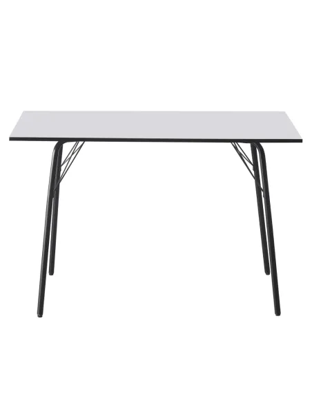 Masă NALAK, sufragerie/dining, 120x75x75 cm, MDF și metal | MobilaOK