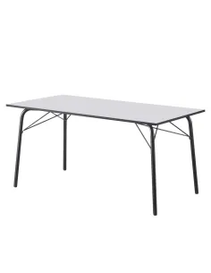 Masă dining NALAK, sufragerie, 160x80x75 cm, PAL/Metal | MobilaOK