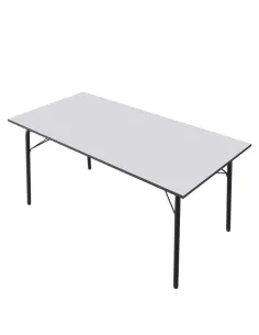 Masă dining NALAK, sufragerie, 160x80x75 cm, PAL/Metal | MobilaOK 2