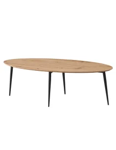 Măsuță de cafea SANAM living 120x50x38 cm MDF și metal | MobilaOK