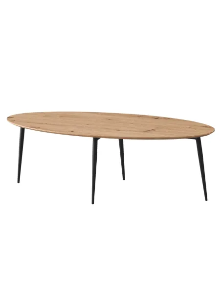 Măsuță de cafea SANAM living 120x50x38 cm MDF și metal | MobilaOK