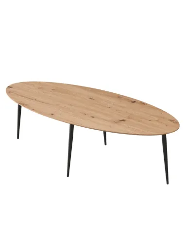 Măsuță de cafea SANAM living 120x50x38 cm MDF și metal | MobilaOK