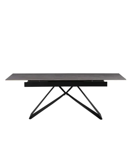 Masă Dining MAJED extensibilă, living/dining, 160-200x90 cm, ceramică/metal | MobilaOK