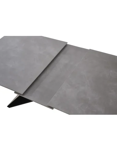 Masă Dining MAJED extensibilă, living/dining, 160-200x90 cm, ceramică/metal | MobilaOK