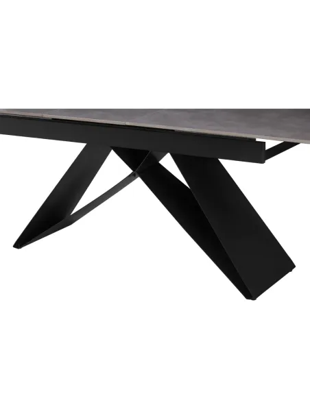 Masă Dining MAJED extensibilă, living/dining, 160-200x90 cm, ceramică/metal | MobilaOK