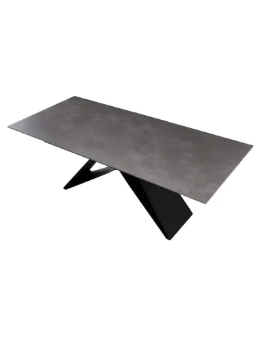 Masă Dining MAJED extensibilă, living/dining, 160-200x90 cm, ceramică/metal | MobilaOK