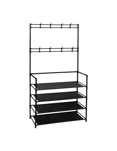 Cuier TARAS pentru hol, 80x28x158 cm, Metal/Plastic/Textil | MobilaOK