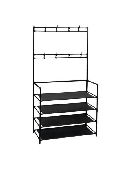 Cuier TARAS pentru hol, 80x28x158 cm, Metal/Plastic/Textil | MobilaOK
