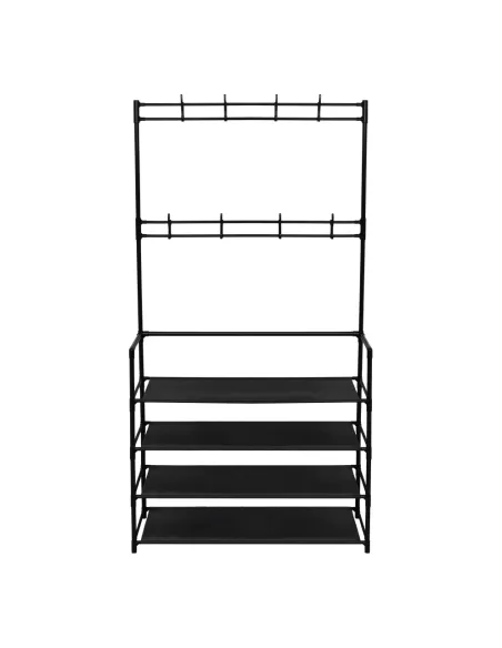 Cuier TARAS pentru hol, 80x28x158 cm, Metal/Plastic/Textil | MobilaOK