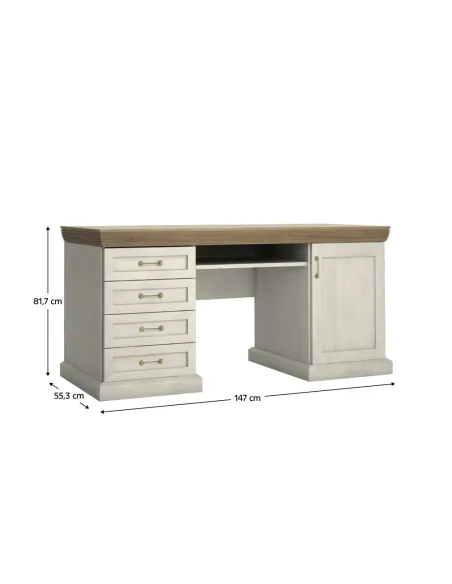 Masă PC ROYAL B1, birou, 147x55.3x81.7 cm, PAL melaminat | MobilaOK