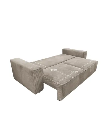 Canapea extensibilă HARPERA, living, 240x102 cm, țesătură Poso 3, KONDELA | MobilaOK