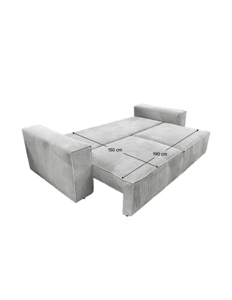 Canapea extensibilă HARPERA, living, 240x102x73/85 cm, Poliester, KONDELA | MobilaOK