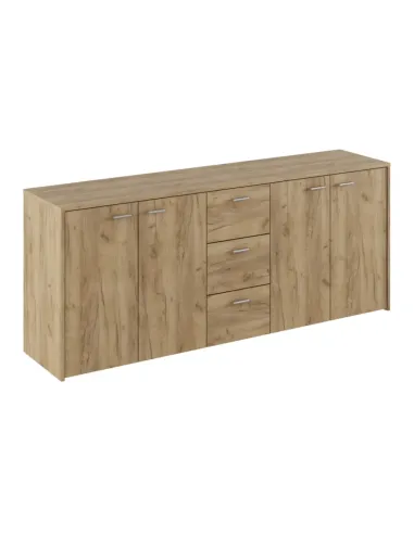 Comodă HUGOS 180, dormitor/living, 180x42x74.5 cm, PAL melaminat stejar artisan | MobilaOK