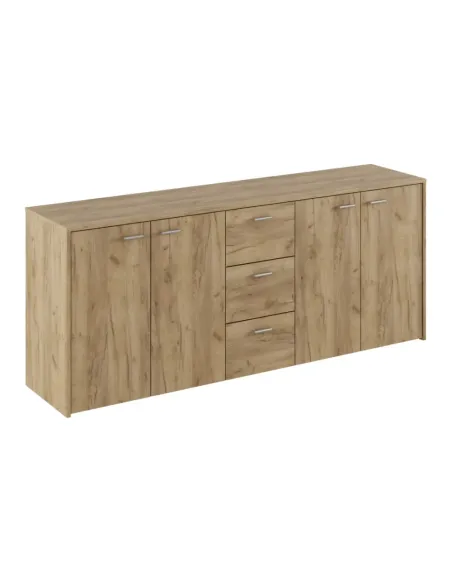 Comodă HUGOS 180, dormitor/living, 180x42x74.5 cm, PAL melaminat stejar artisan | MobilaOK