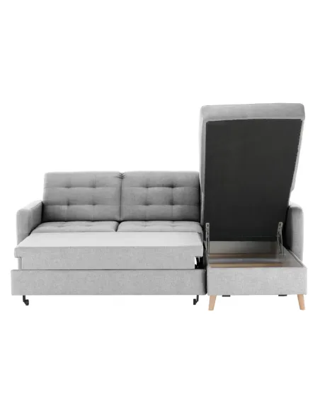 Colțar Extensibil VISBY, living, 230x87/164x88 cm, PAL, Ţesătură | MobilaOK