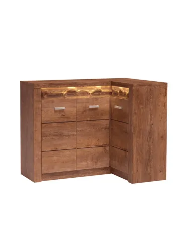 Comodă INFINITY I-15 dormitor 131/90x103.5x42 cm PAL melaminat frasin | MobilaOK