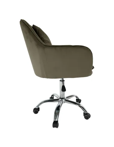 Scaun de birou KLIAN, birou, 59x61x87/101 cm, catifea velvet/crom | MobilaOK