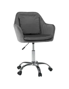 Scaun de birou KLIAN, birou, 59x61x87/101 cm, catifea/crom | MobilaOK