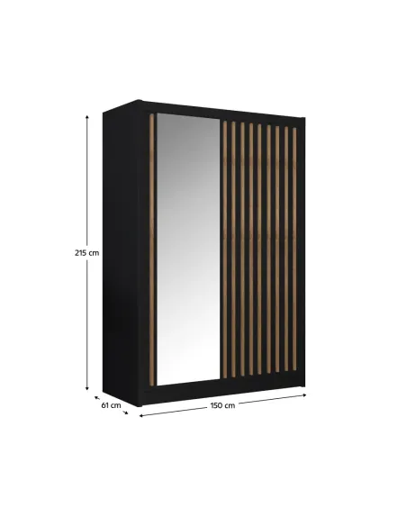 Dulap LADDER, dormitor, 150x215 cm, PAL melaminat | MobilaOK