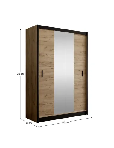 Dulap KONDELA pentru dormitor/hol, 150x215 cm, PAL melaminat | MobilaOK