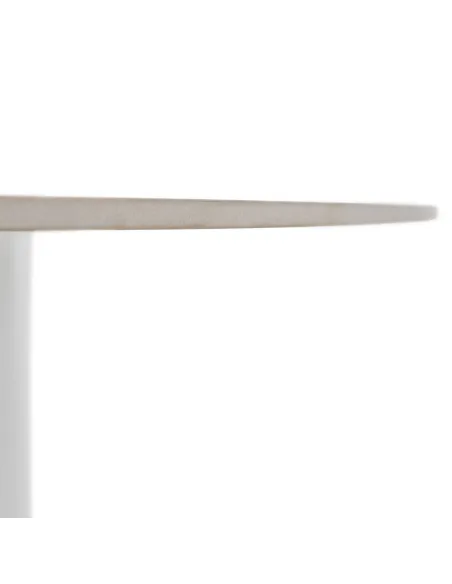 Masă de sufragerie KONDELA, rotundă, Ø 120 cm, blat piatră şlefuită/MDF | MobilaOK