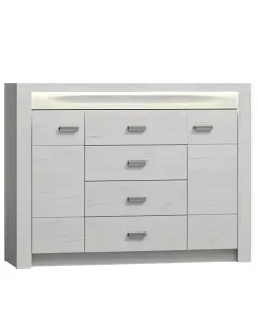 Comodă INFINITY 07 pentru living sau dormitor, 137x42x103.5 cm, PAL melaminat | MobilaOK
