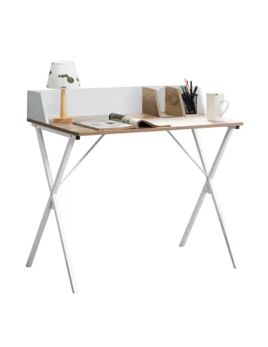 Birou PSALMO, birou, 90x50x85 cm, PAL melaminat/metal | MobilaOK