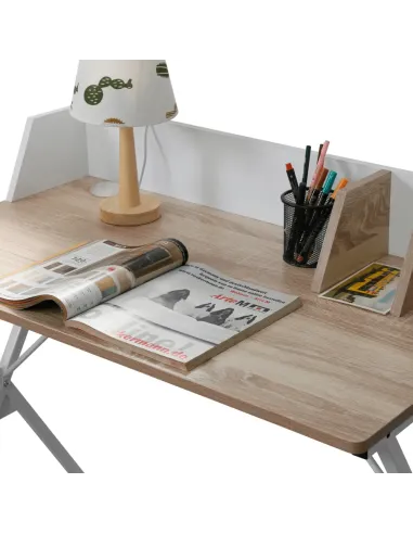 Birou PSALMO, birou, 90x50x85 cm, PAL melaminat/metal | MobilaOK