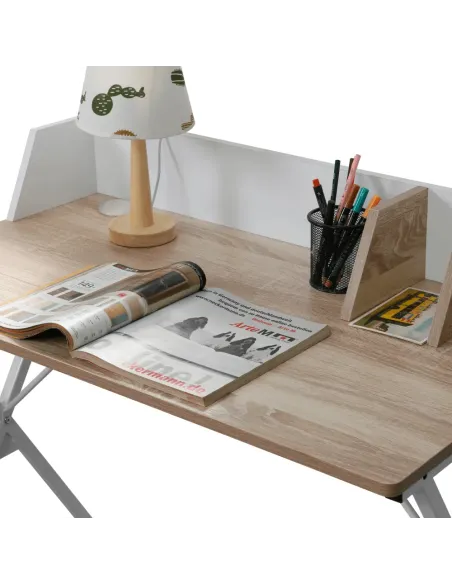 Birou PSALMO, birou, 90x50x85 cm, PAL melaminat/metal | MobilaOK