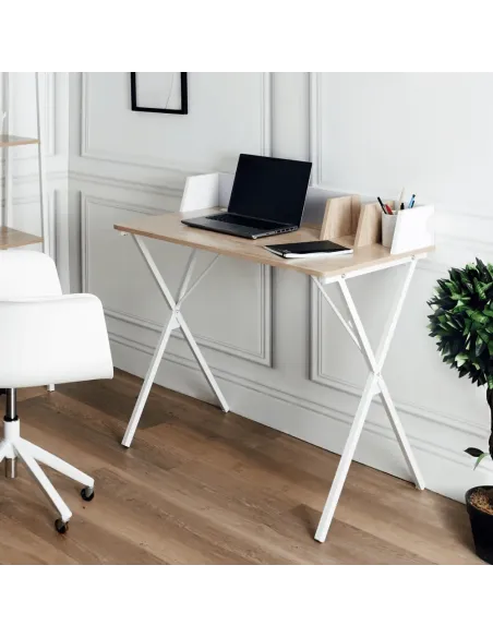 Birou PSALMO, birou, 90x50x85 cm, PAL melaminat/metal | MobilaOK