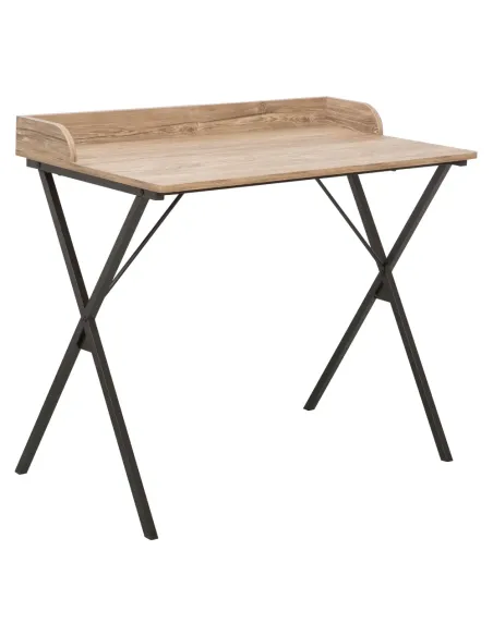 Birou KONDELA pentru birou, 90x50x79 cm, PAL melaminat/metal | MobilaOK