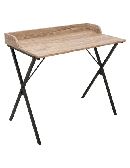 Birou KONDELA pentru birou, 90x50x79 cm, PAL melaminat/metal | MobilaOK