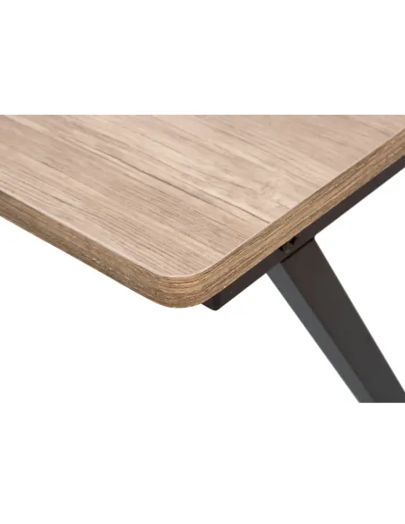 Birou KONDELA pentru birou, 90x50x79 cm, PAL melaminat/metal | MobilaOK