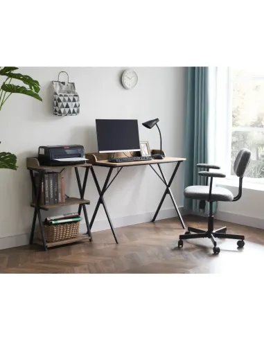Birou KONDELA pentru birou, 90x50x79 cm, PAL melaminat/metal | MobilaOK